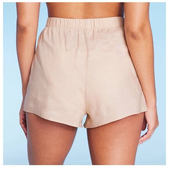 Shade & Shore Women's Pull-On High Waist Cover Up Shorts - Sz XS NWT - Picture 5 of 9